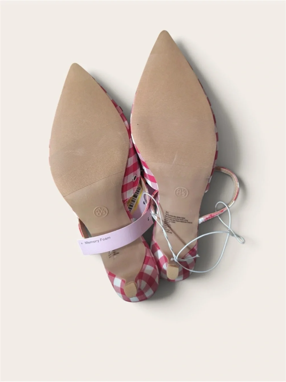 wild fable Red/Lysandra Gingham Pointed Slingback Flats with Bow